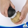 MR.SIGA Fruit and Vegetable Cleaning Brush, Pack of 2, Black