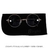 8 (Eight) Round Metal Frame Sunglasses, Oval, With Exclusive Case,