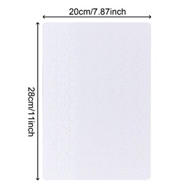HAKZEON 25 Sets 120 Pcs 8 x 11 Inch White Blank Sublimation Jigsaw Puzzles，Heat Press Transfer Custom Puzzle Pieces for DIY Projects, Make Your Own Puzzles for Weddings Decoration, Families Activities