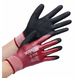 Weed DEXCUT DC-718 Oil Resistant Cut Resistant Gloves Level D Work Gloves, Nitrile Rubber, Cleaning, Metalworking, Medium Size