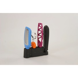 Tupperware Klick-Trio Handle + 3 Attachments: Whisk, Grater, Corer Made of Plastic - Kitchen Accessories