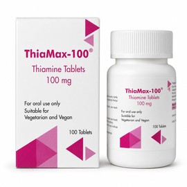 ThiaMax-100 Vitamin B1 Thiamine 100mg Tablets – Pack of 100 - for Heart, Immune and Psychological Function & Energy Release
