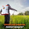 4.2 Gallon Battery-Powered Backpack Sprayer - 6 Nozzles, 80 PSI