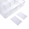 Xiaoyztan 8 Grids Clear Plastic Organizer with Adjustable Dividers, Jewelry