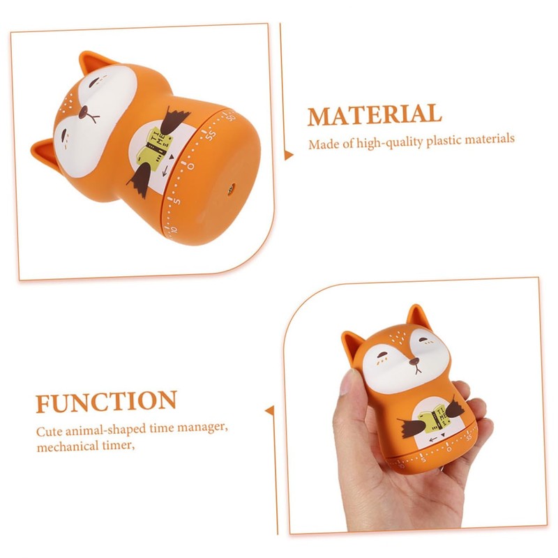 GRIRIW 2pcs Animal Shape Cooking Timer Cute Cartoon Countdown Timer