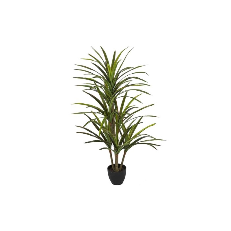 4'6" Real Touch Dracaena Silk Tree w/Pot -Green/Red