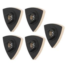 Wool Triangular Felt Buffing Pad with Alloy Steel Base for Oscillating Tool