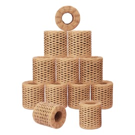 12 Roll 218 Yards Raffia Ribbon, Versatile Raffia Yarn for Crochet, Raffia Paper Ribbon for Gift Wrapping, Paper Ribbon, Perfect for Crafts, Decoration! (Total 1744 Yards) by IHDYPPEW