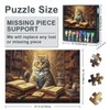 Cat Puzzle for Adults, 1000 Pieces, Professor Cat in a