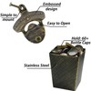 Jumiok Vintage Wall Mount Bottle Opener with Cap Catcher Stainless,