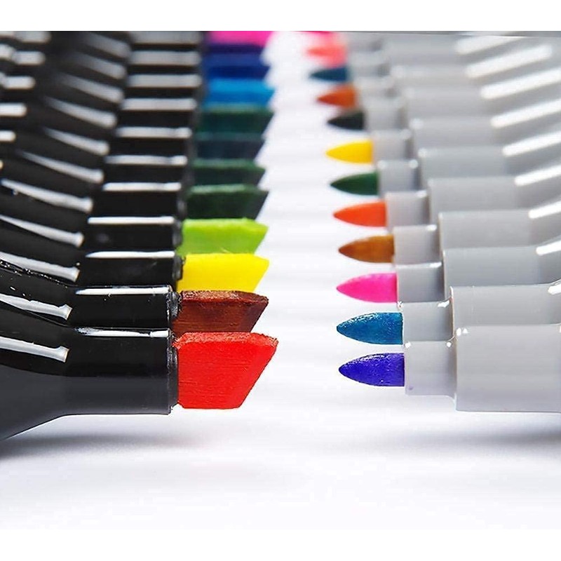 Sageware Art Pen with Double Sided Coloured Chisel and Pointed