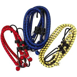 DIVCHI Assorted Elastic Bungee Cords - Feature Metal Hooks For Secure Tie Downs - Pack of 6 Cords In Assorted Size