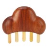 2Pcs Meridians Comb 5 Tooth Portable Sandalwood Rosewood for Head