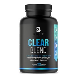 Clear Blend de 180 cpsulas. Nootropico con ingredientes naturales Hongo Melena de Len, Bacopa, L-Tirosina, Vitamina B1, Semilla de Uva Roja y...      