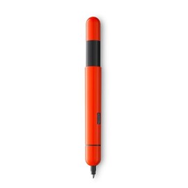 Lamy Pico Ballpoint Pen: Luxury Pocket Pen that Transforms into Full Size Biro, Lacquer Finish, Includes Double Push Mechanism & Refill - Writing Pens for Journaling & Office Supplies (Laser Orange)