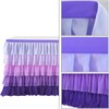 Purple Table Skirt Mermaid Tutu Tablecloth for Rectangle Tables 6ft