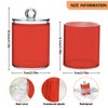 Zhirexin Orange-red Color 4PC Airtight Transparent Plastic Storage Jar, Food