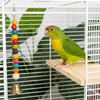 3 Pack Bird Perch Stand, Natural Wood Platform and Playground