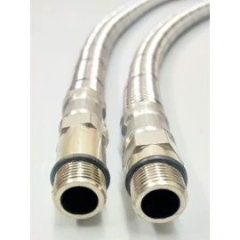 AK PAIR OF FLEXIBLE MONOBLOC TAP TAIL CONNECTOR WITH INBUILT ISOLATOR VALVE IN VARIOUS SIZES & LENGTH OPTIONS (FLEXI= M12 X 15MM+ISOLATOR VALVE X 300MM LENGTH)