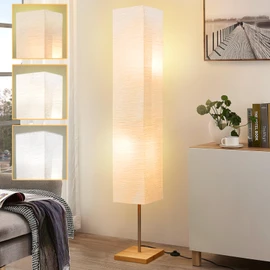 GyroVu 65" Floor Lamp for Living Room, Color Temperature Adjustable Standing Lamp for Bedroom, Corner Floor Lamp for Office& Living Room Tall lamp for Home Decor(Bulbs Included)