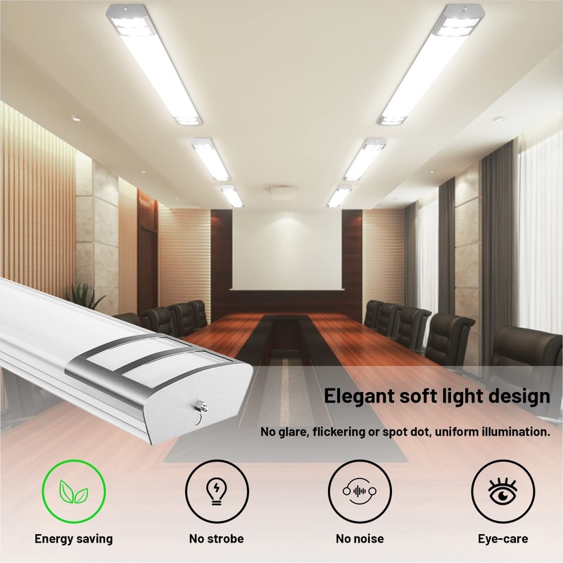 ANTLUX 4ft led Light Fixture 50W 5600lm LED Linear Flush