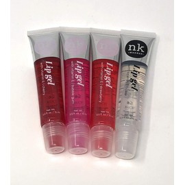 Broadway 4 Pack Nicka K Lip Gel (CLEAR, STRAWBERRY, CHERRY, BUBBLE GUM)
