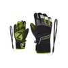 Ziener LONZALO Children's Ski Gloves, Winter Sports, Waterproof, Primaloft, Black.Lime,