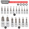 TOMMARS 60-Pc Master Torx Bit Socket and External Socket Set