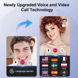 AI Translation Earbuds Real Time, 3 in 1 Bluetooth 5.3 Translator Earbuds with Audio and Video Calls, Support 164 Languages/7 Translation Modes, 32H HiFi Stereo Ear Bud with APP for Business/Learning