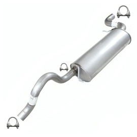 Northeastern Exhaust | Stainless Steel Exhaust Muffler Compatible for 2008-2010 Dodge Grand Caravan 4.0L | Free Clamps Included | Automotive Replacement Part