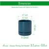 D'vine Dev Set of 2 Plants Pots, 4.7 Inch Ceramic