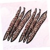 Baluue 6 Pcs Adorable Leopard Print Sponge Hair Rollers Easy