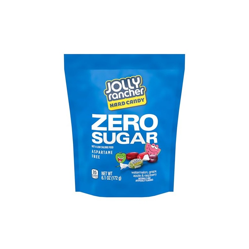 JOLLY RANCHER Zero Sugar Assorted Fruit Flavored Hard Candy Bag,