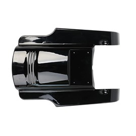 7" Angled Tri Bar Rear Fender Extension Stretched Filler for 2009-2017 Harley Touring Road King Street Glide Motorcycle Rear Mudguard Accessories (Gloss Black)