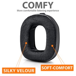 A40 TR Earpads - Replacement Ear Cushions Compatible with Astro A40 tr Headset I A40 TR Mod Kit/A40 Accessories/Headband (Hybrid Soft Velour)