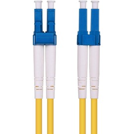 [10Gtek OS2/OS1] Single Mode Duplex LC/LC Connector Optical Cable, 0.6 ft (0.2 - 100 m) Selectable, Indoor Optical Wiring Cord, Optical Fiber Cable 3.3 ft (1 m)