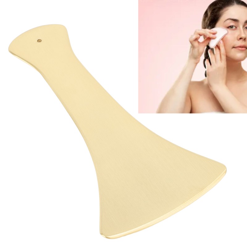 Copper Gua Sha Tool Smooth Surface Portable Stress Release Body