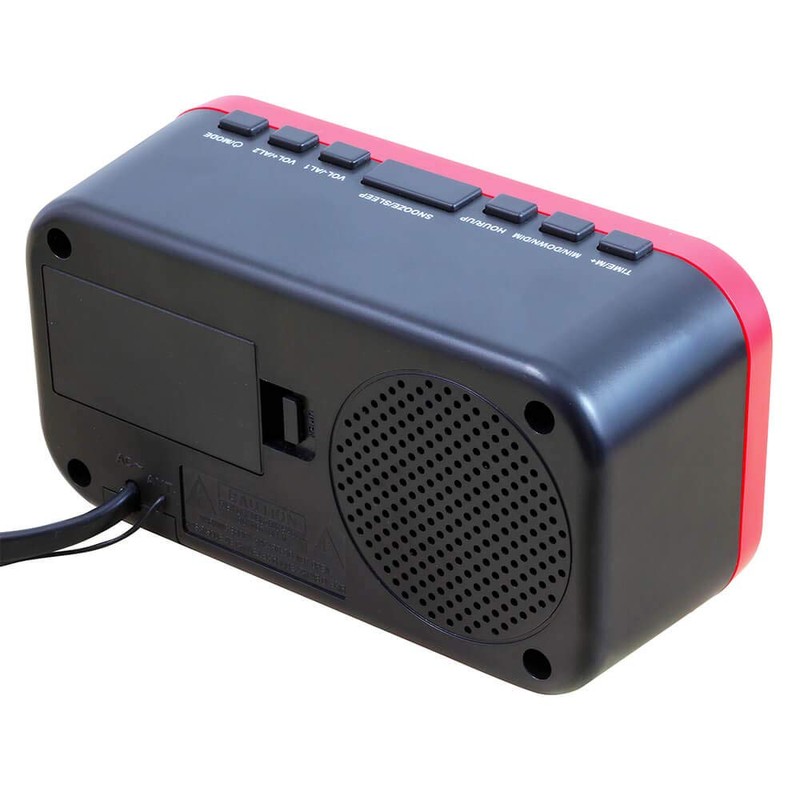 Jensen JEP-150 AM/FM Band Clock Radio with Weather Alert, Multicolor