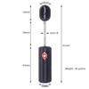 OW-Travel TSA Approved Luggage Locks with Keys (1 Pack Black)