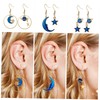 Gatuida 7 Pair Enamel Drop Earrings Set for Women Moon