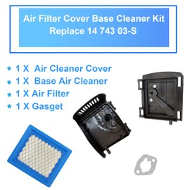 Jvfnxpm 14-743-03-S Air Filter Kit for XT650-2031 XT650-2017 XT675-2044 XT675-2075 PH-XT675-3043 Engine Toro 22" Recycler Mower