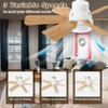 Techcircle Socket Fan Light with Remote Control, 20" Screw in