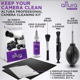 Altura Photo Professional Cleaning Kit for DSLR Cameras and Sensitive Electronics Bundle with 2oz Altura Photo Spray Lens and LCD Cleaner - Camera Accessories & Photography Accessories