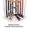 GSE Premium Acrylic Corner-Style Floor Stand Billiard Pool Cue Rack