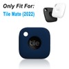 Geiomoo Silicone Case for Tile Mate 2022 Tracker, Soft Flexible