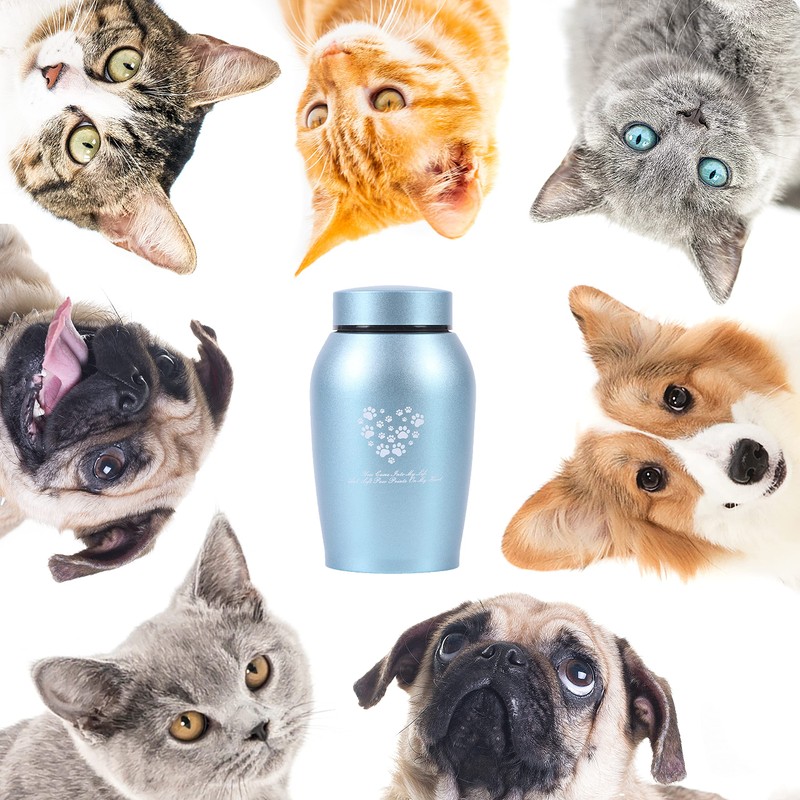 Paw Print Keepsake Urns - Cat & Dog Memorial Urns