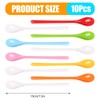 OWLMATE Pack of 10 Plastic Egg Spoons, Large, Egg Spoons,