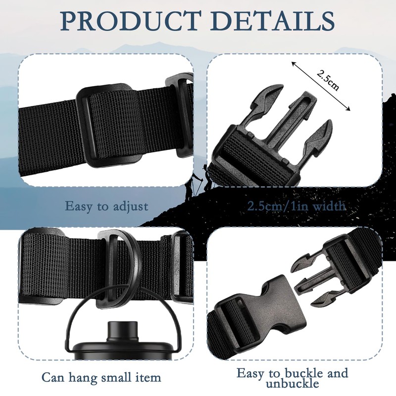 2Pair Backpack Straps, Adjustable Chest Strap for Backpack Heavy Duty