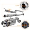 PM PERFORMOTOR 4.5" Burnt Tip Muffler Racing Catback Exhaust Compatible