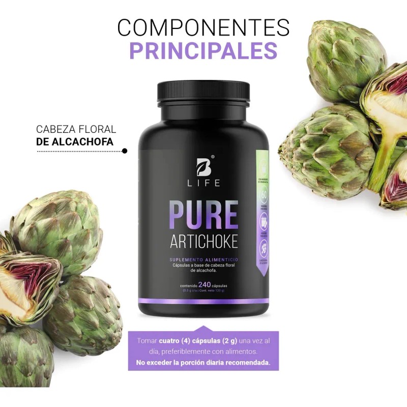 Alcachofa Pura De 240 Cápsulas 500 Mg. Pure Artichoke B